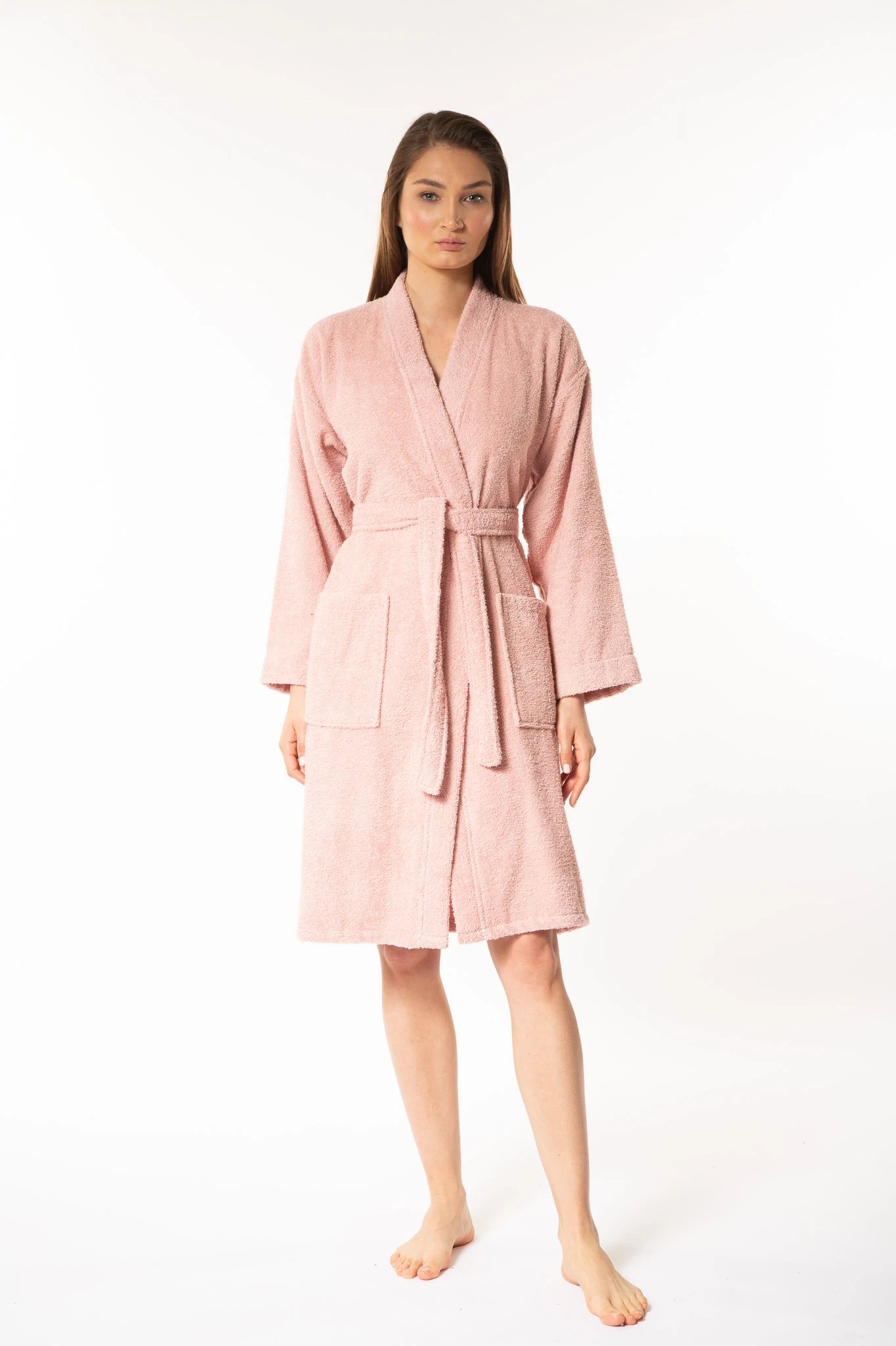 Soft Kadın Kimono Yaka Bornoz