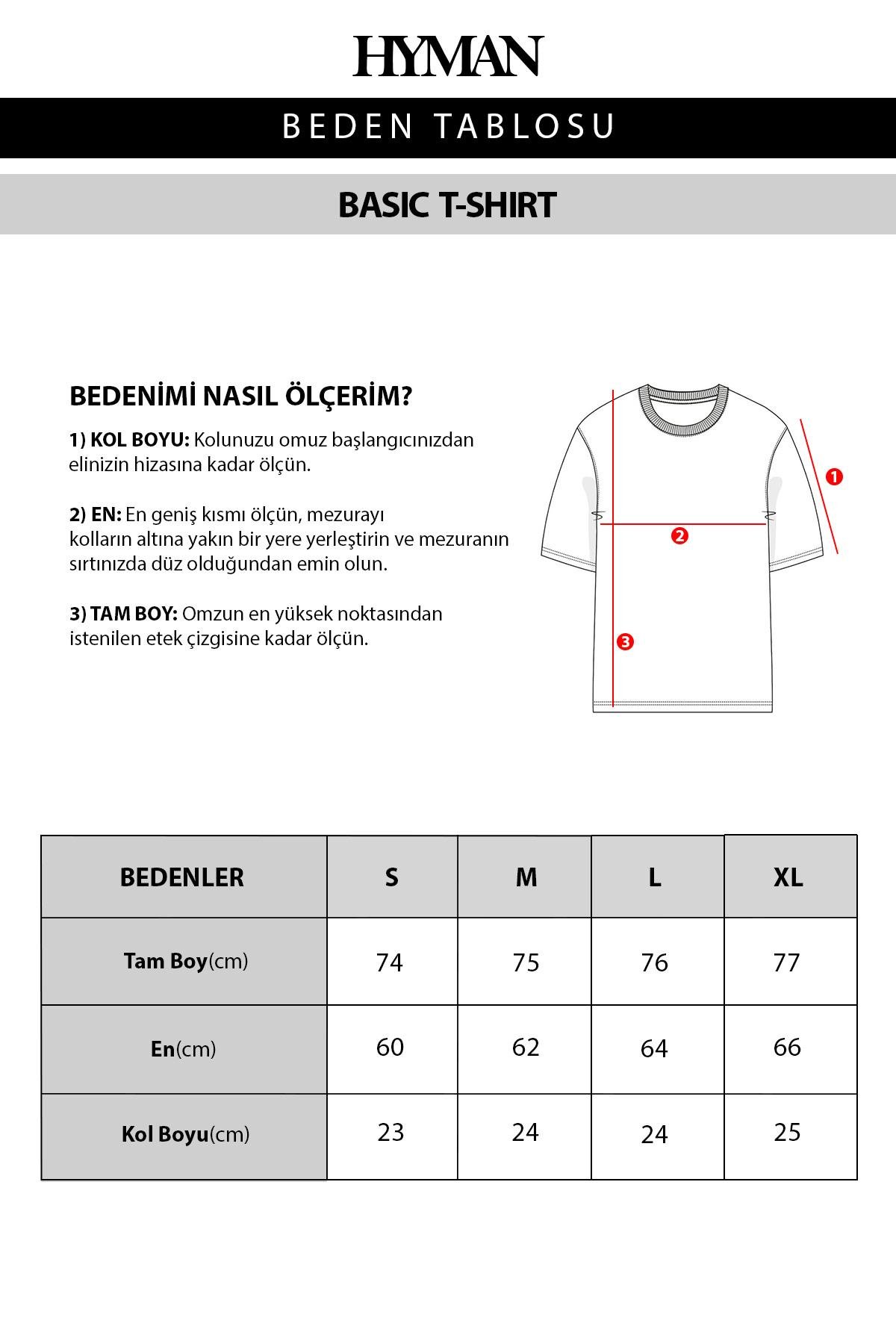 Erkek %100 Pamuk Oversize Basic T-shirt Gri