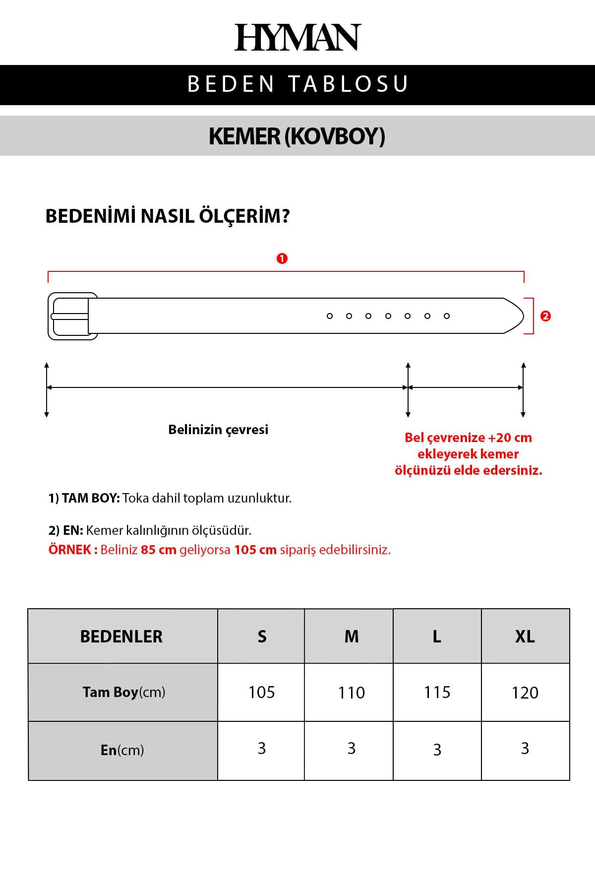 Erkek Kovboy Tokalı Kemer Siyah