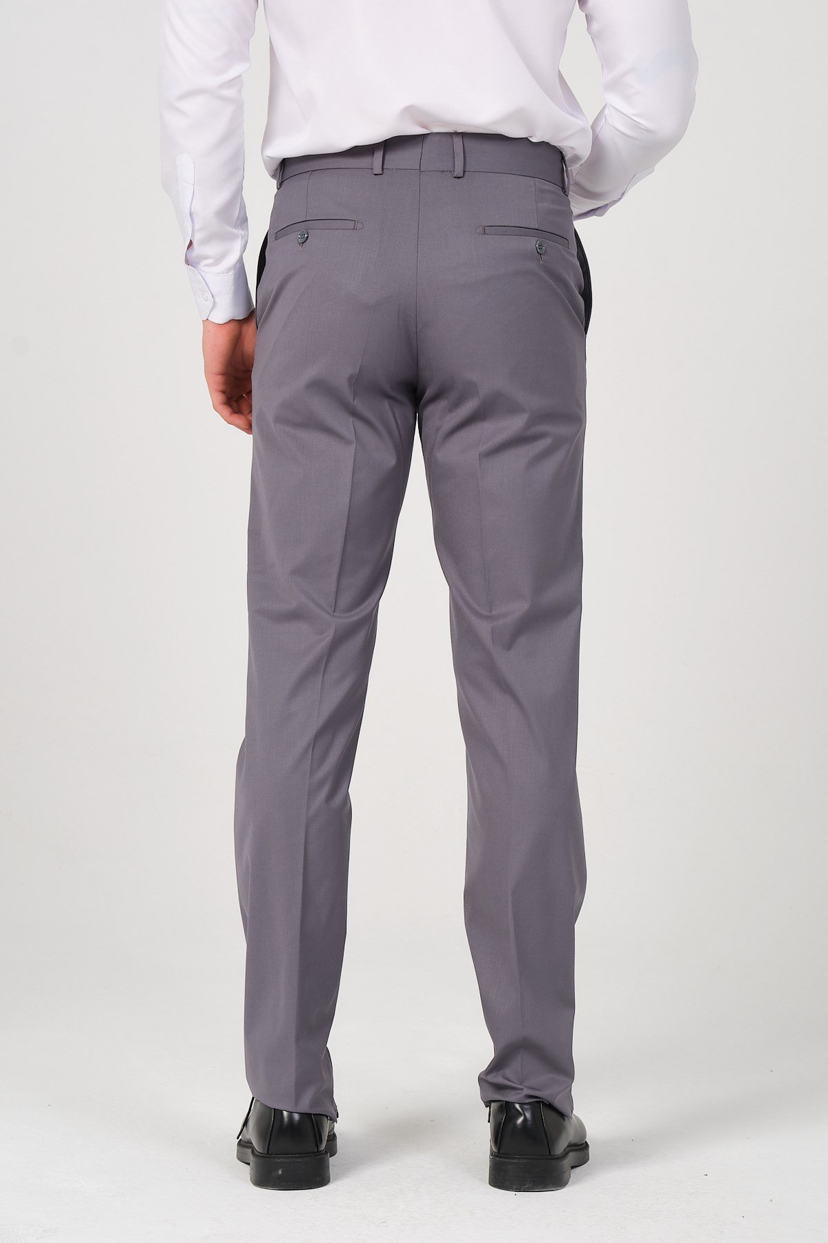 Erkek Regular Fit Kumaş Pantolon Gri
