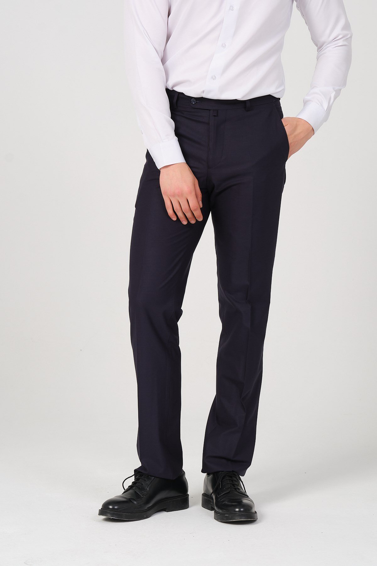Erkek Regular Fit Kumaş Pantolon Lacivert