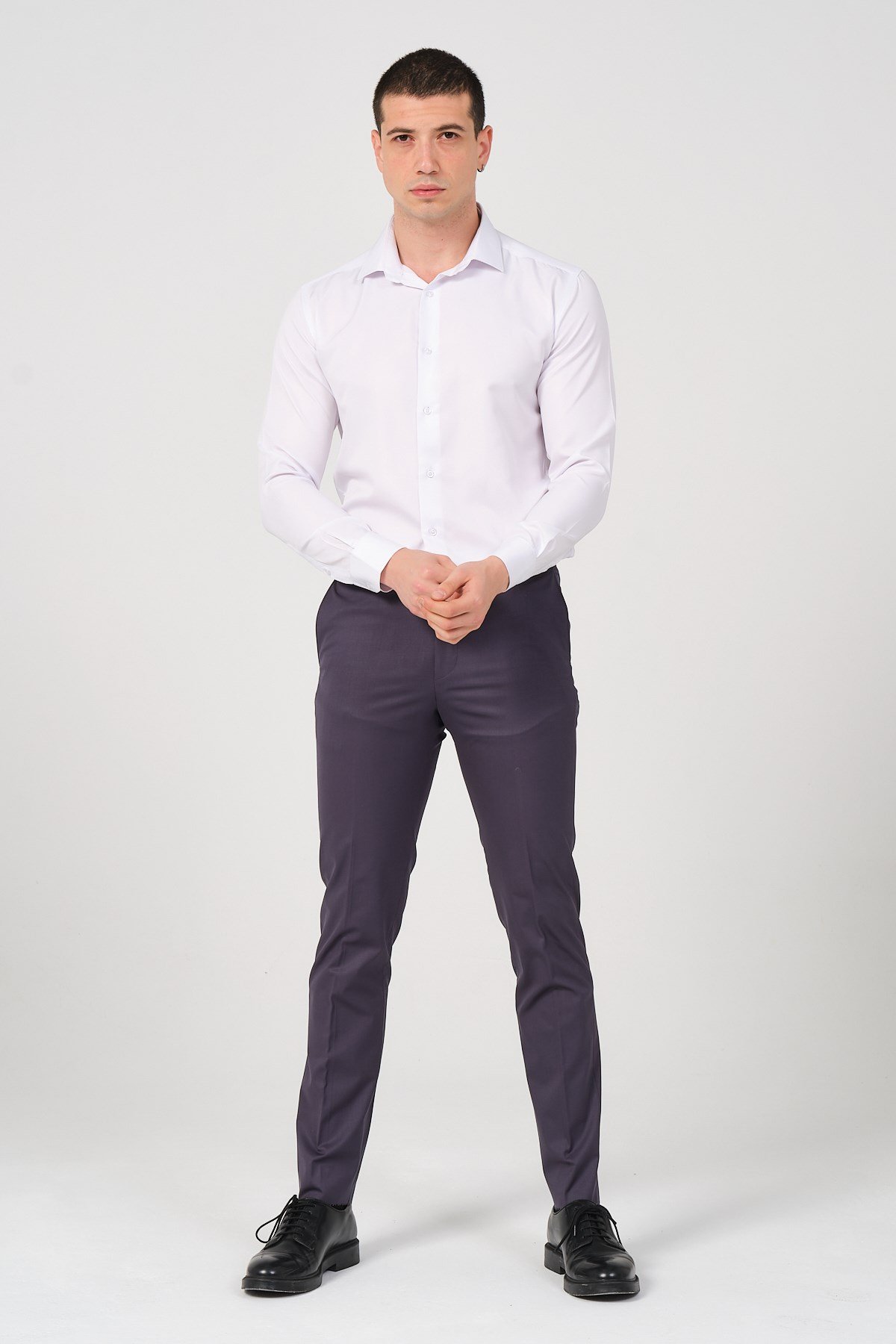 Slim Fit Erkek Kumaş Pantolon FÜME