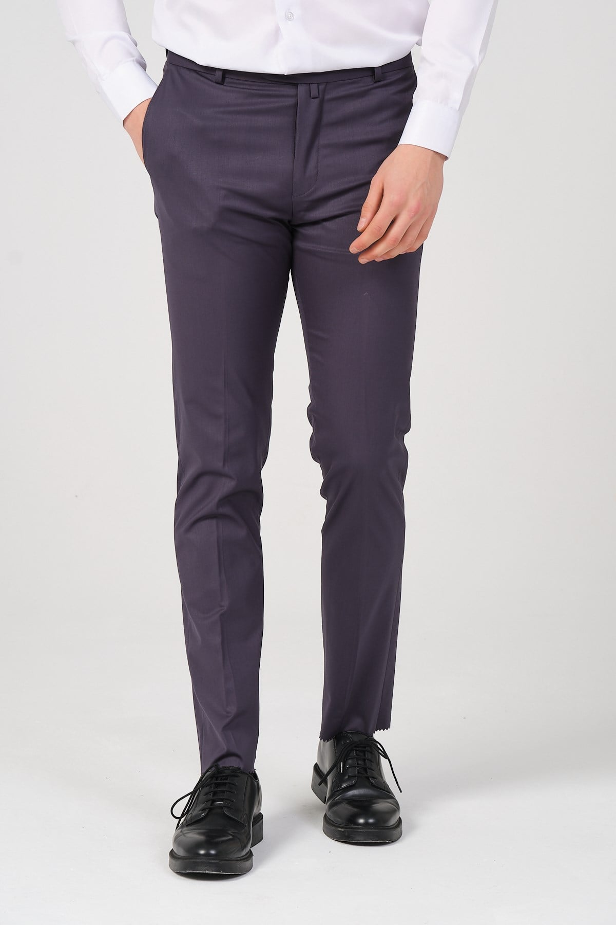 Slim Fit Erkek Kumaş Pantolon FÜME