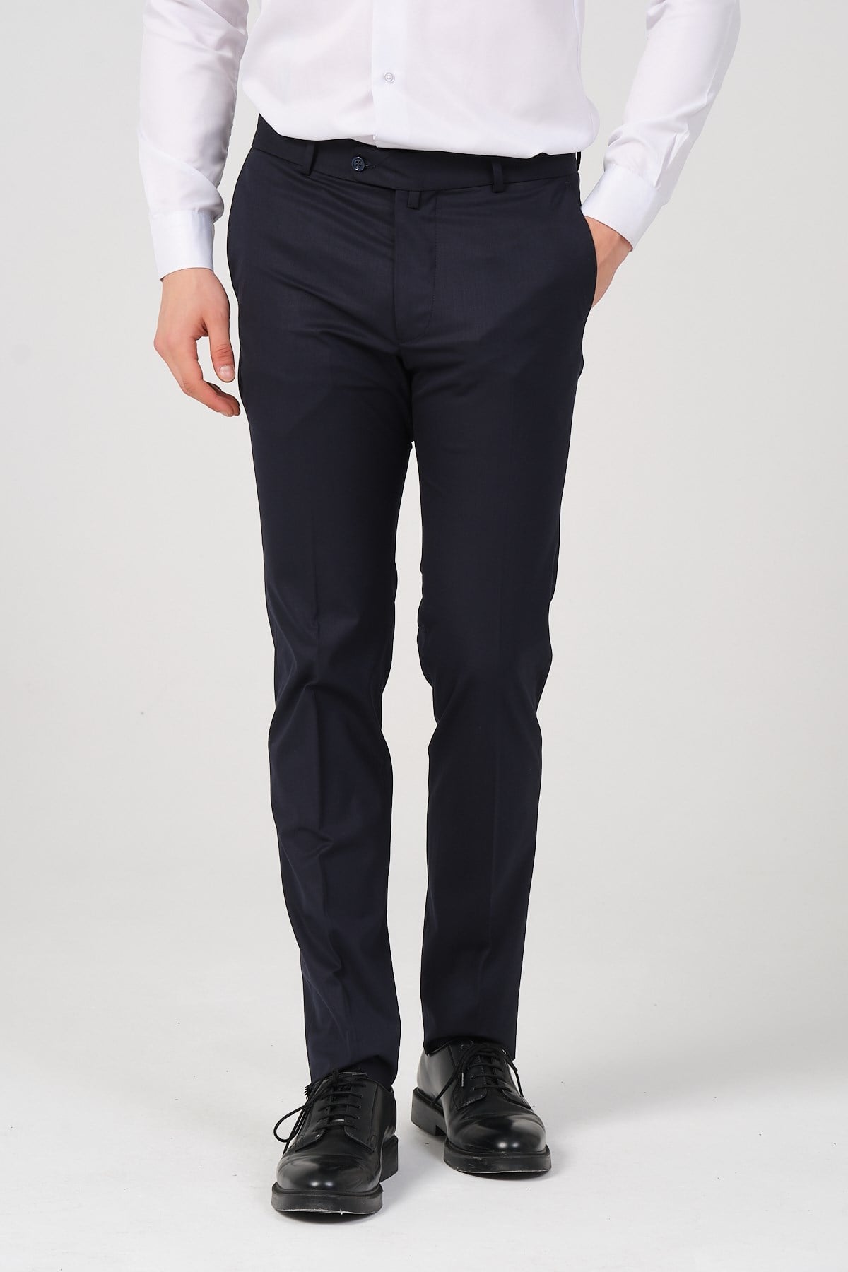 Slim Fit Erkek Kumaş Pantolon Lacivert