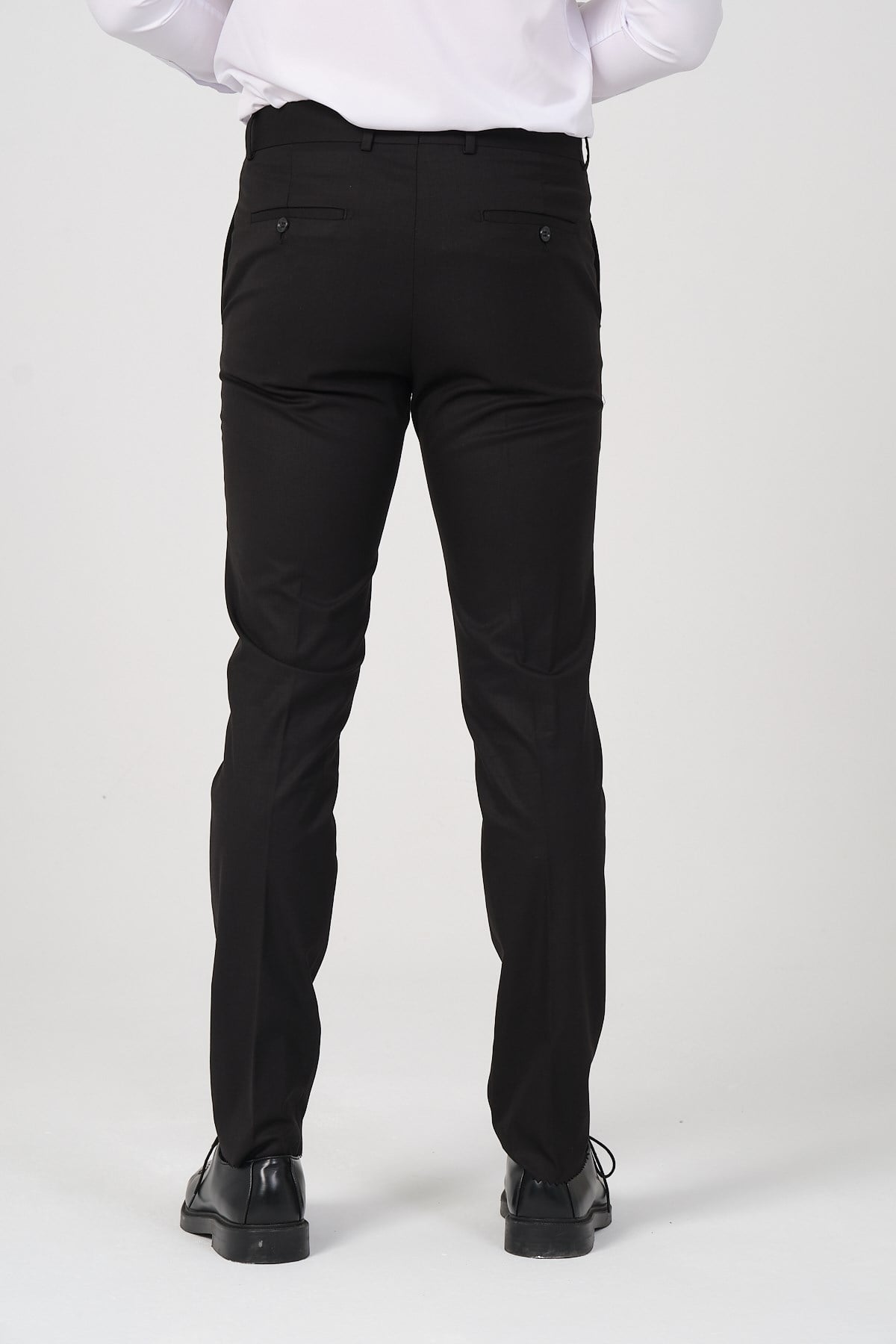 Slim Fit Erkek Kumaş Pantolon Siyah