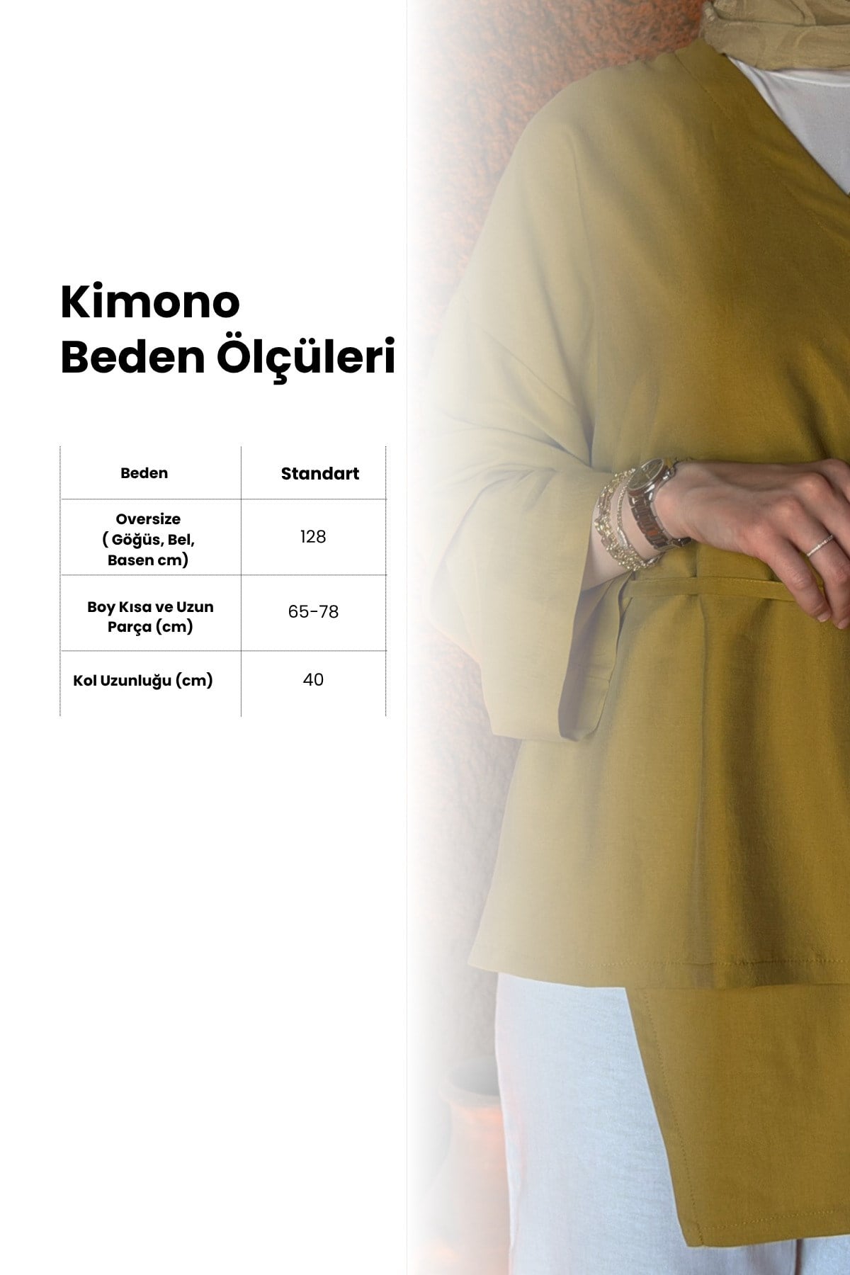Asimetrik Kesim Kadın Kimono