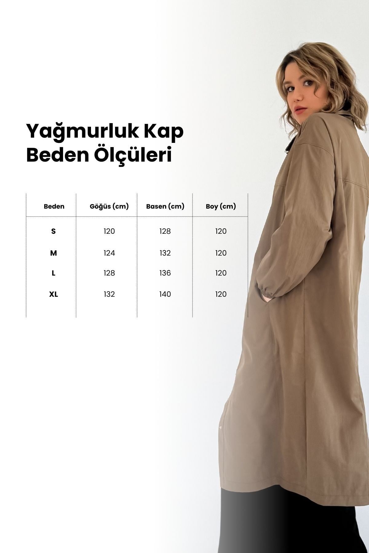 Kadın Çıt Çıtlı Yağmurluk-Rüzgarlık Tunik (Astarsız)