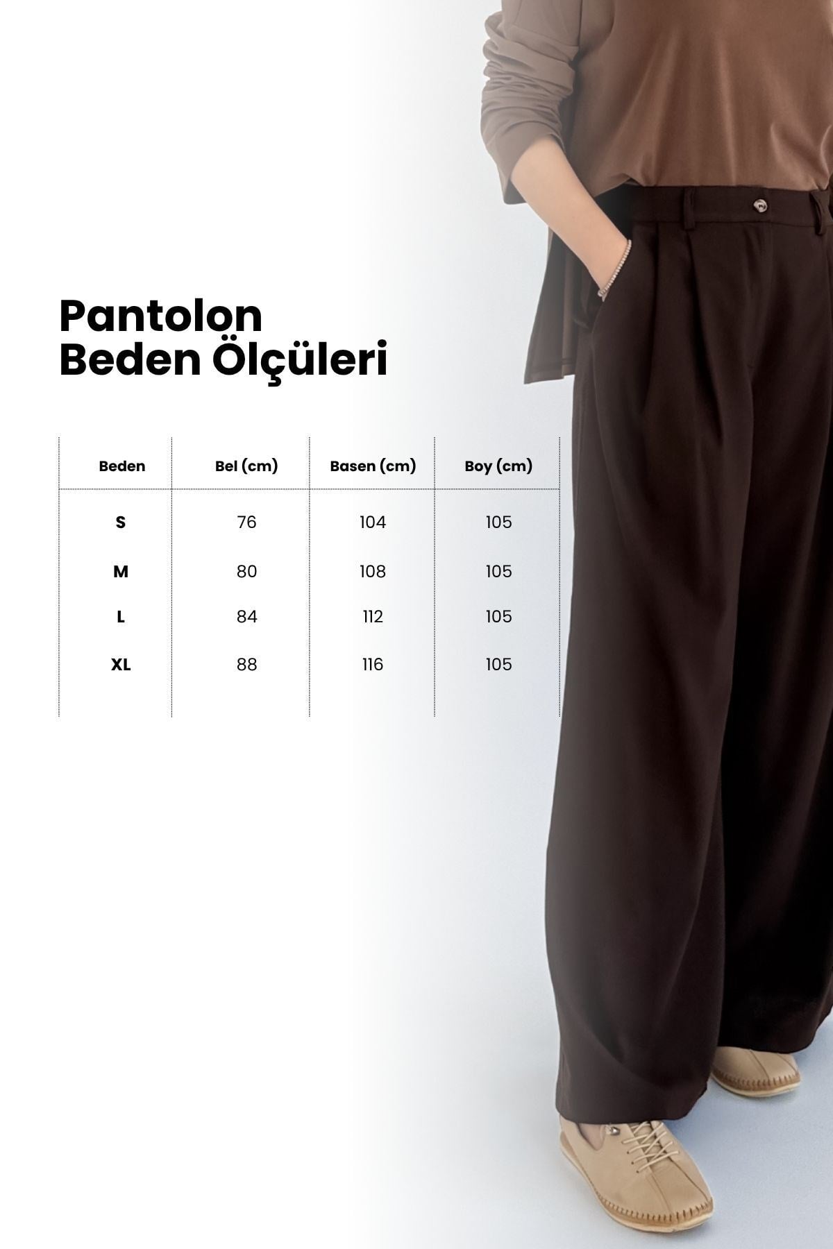 Kadın Palazzo Çift Pileli Pantolon