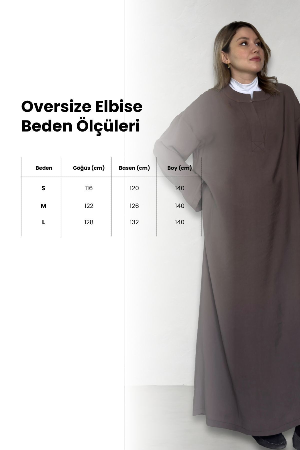 Tesettür Kadın Oversize Elbise