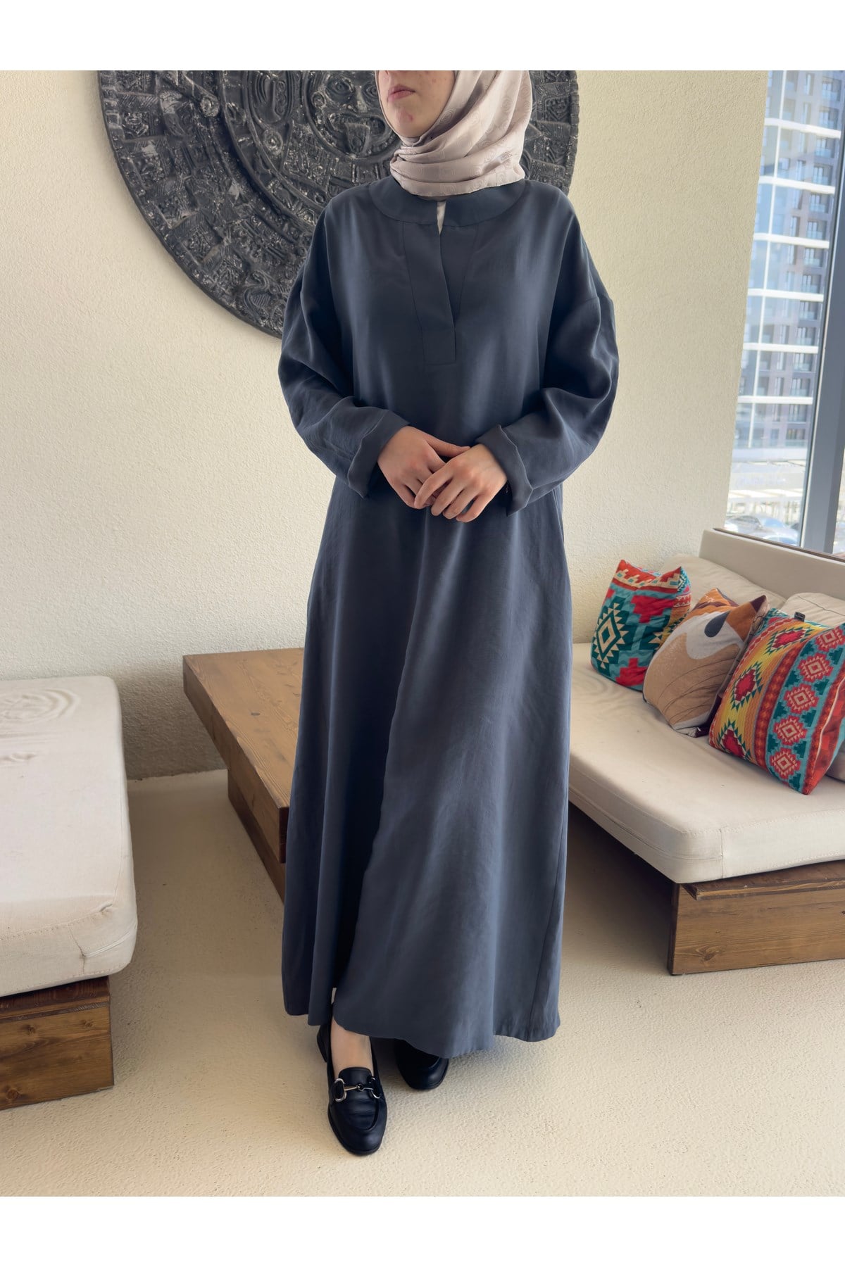 Tesettür Kadın Oversize Elbise