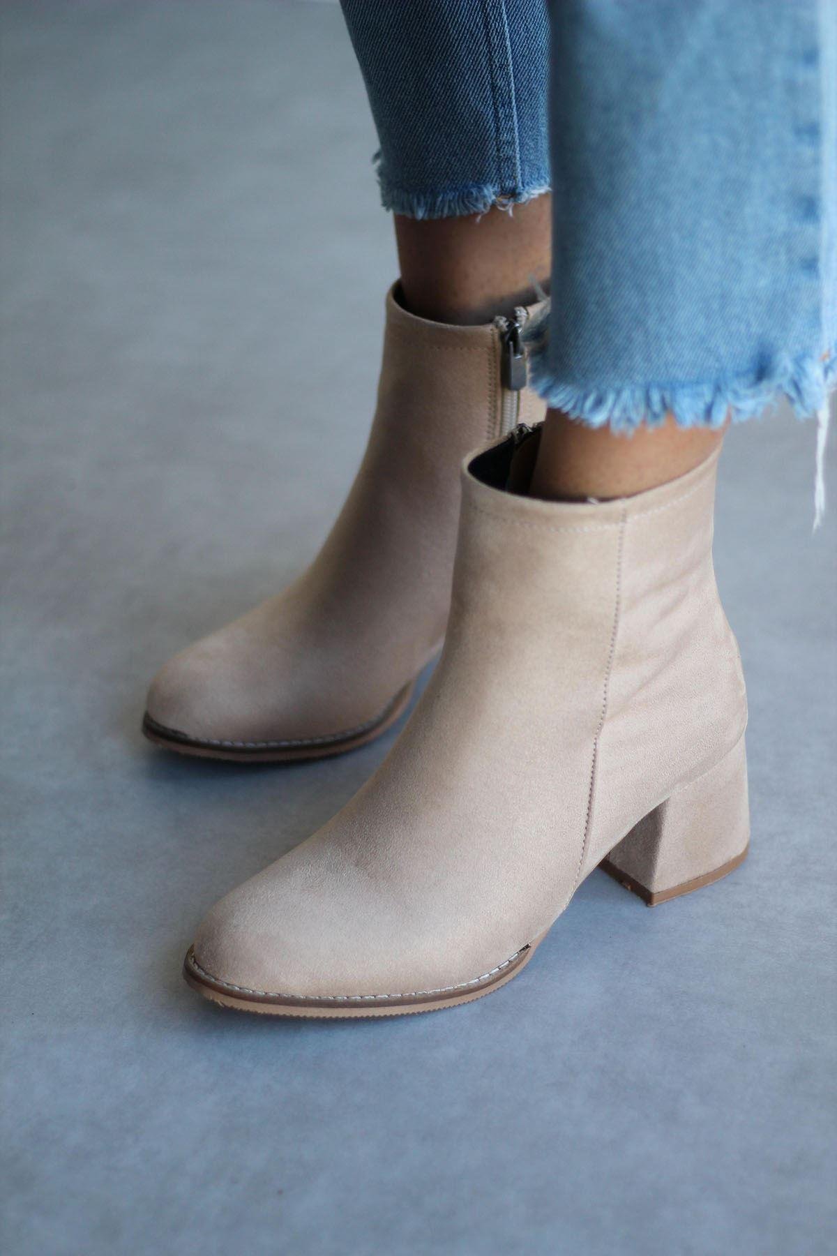 400 Kahve Deri Kadın Bot