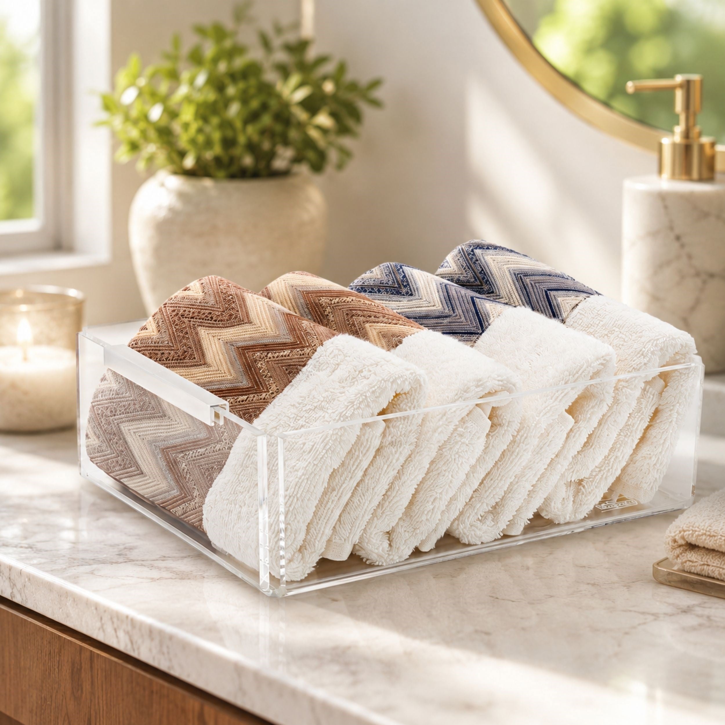 Aria Çıta Detaylı Gümüş Organizer Large