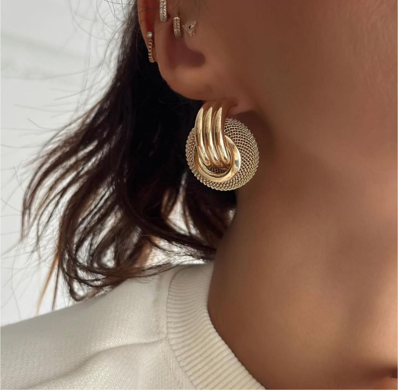 GOLD BİG SALLE KÜPE