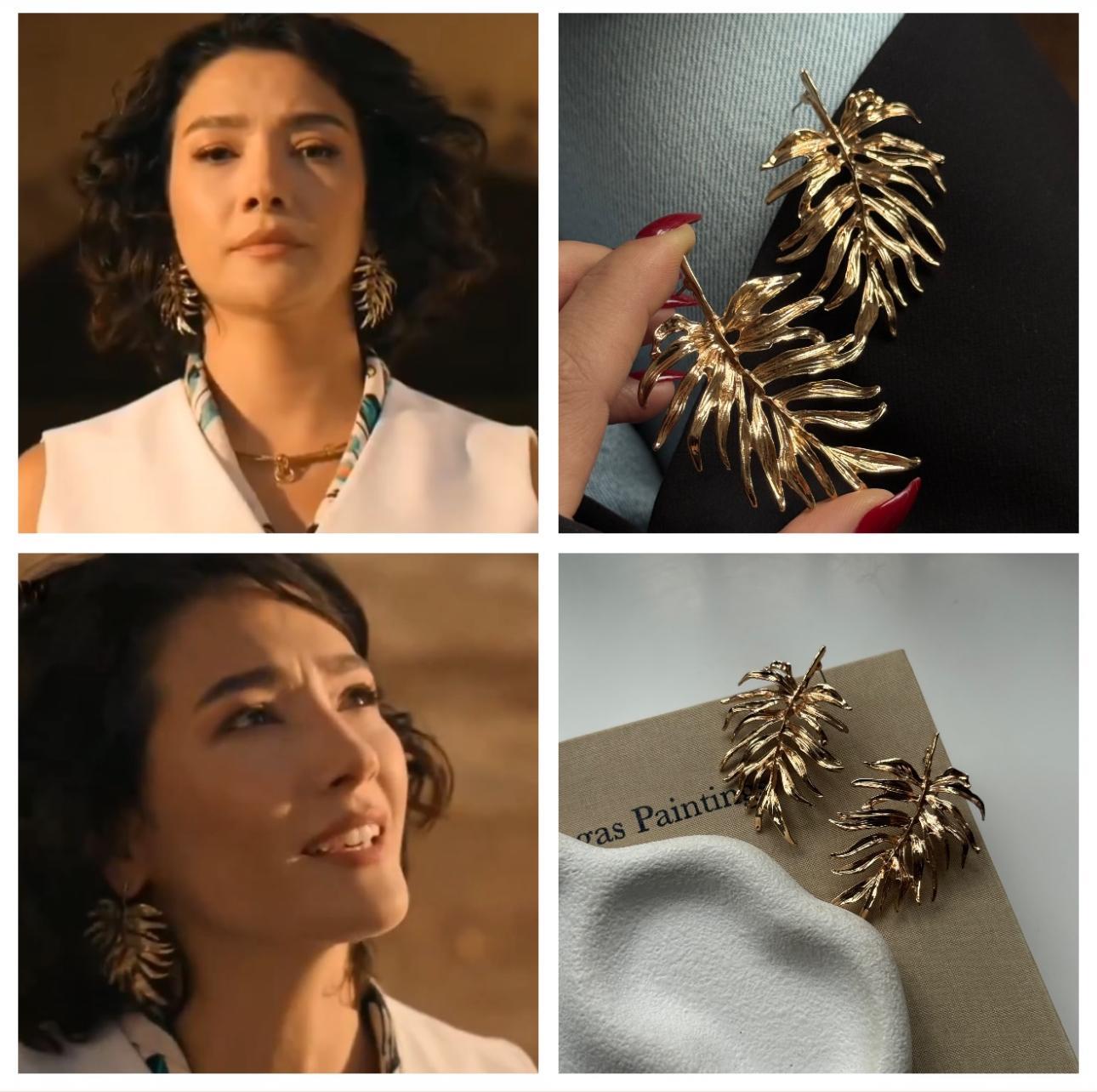 ZR YAPRAK GOLD KÜPE