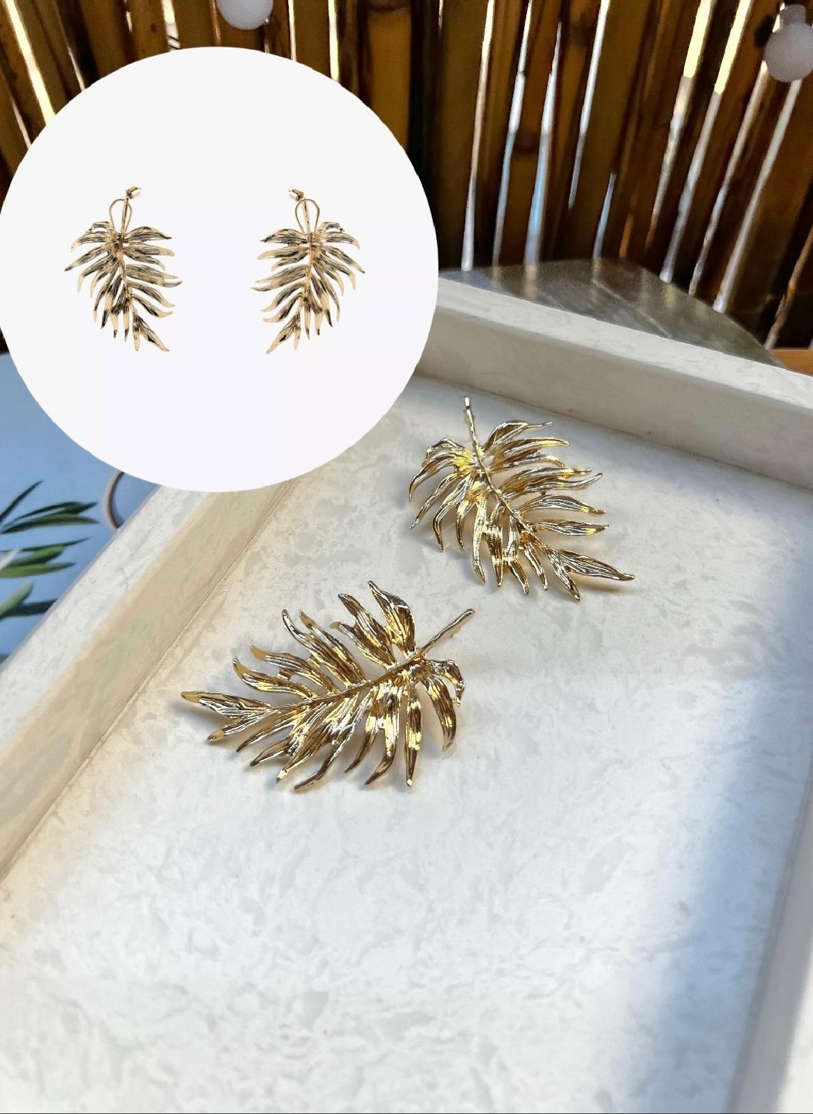 ZR YAPRAK GOLD KÜPE
