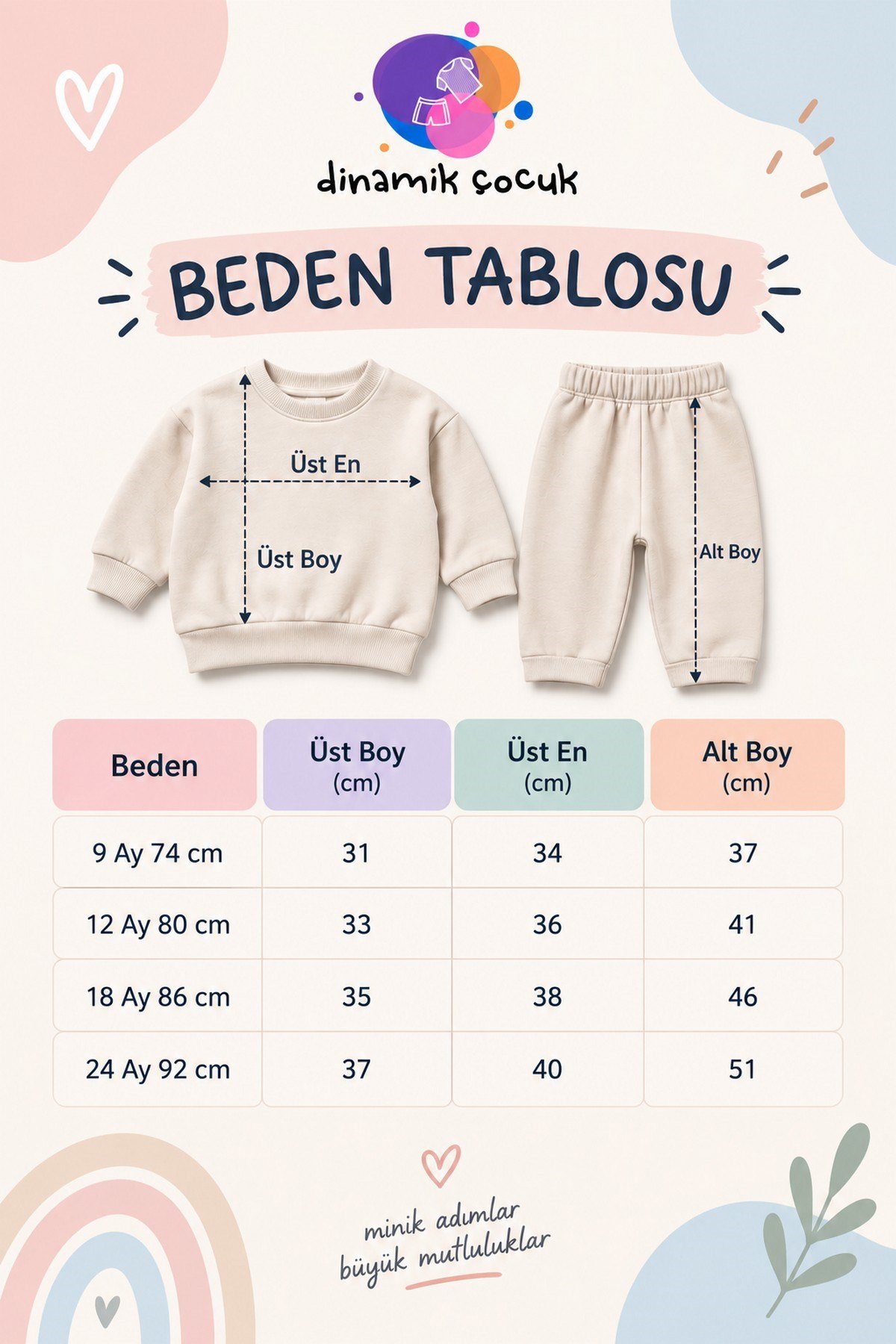 Erkek Bebek Snuggles Nakışlı Sweatshirt Damalı Pantolon 2'li Alt Üst Takım 9-24 Aylık 