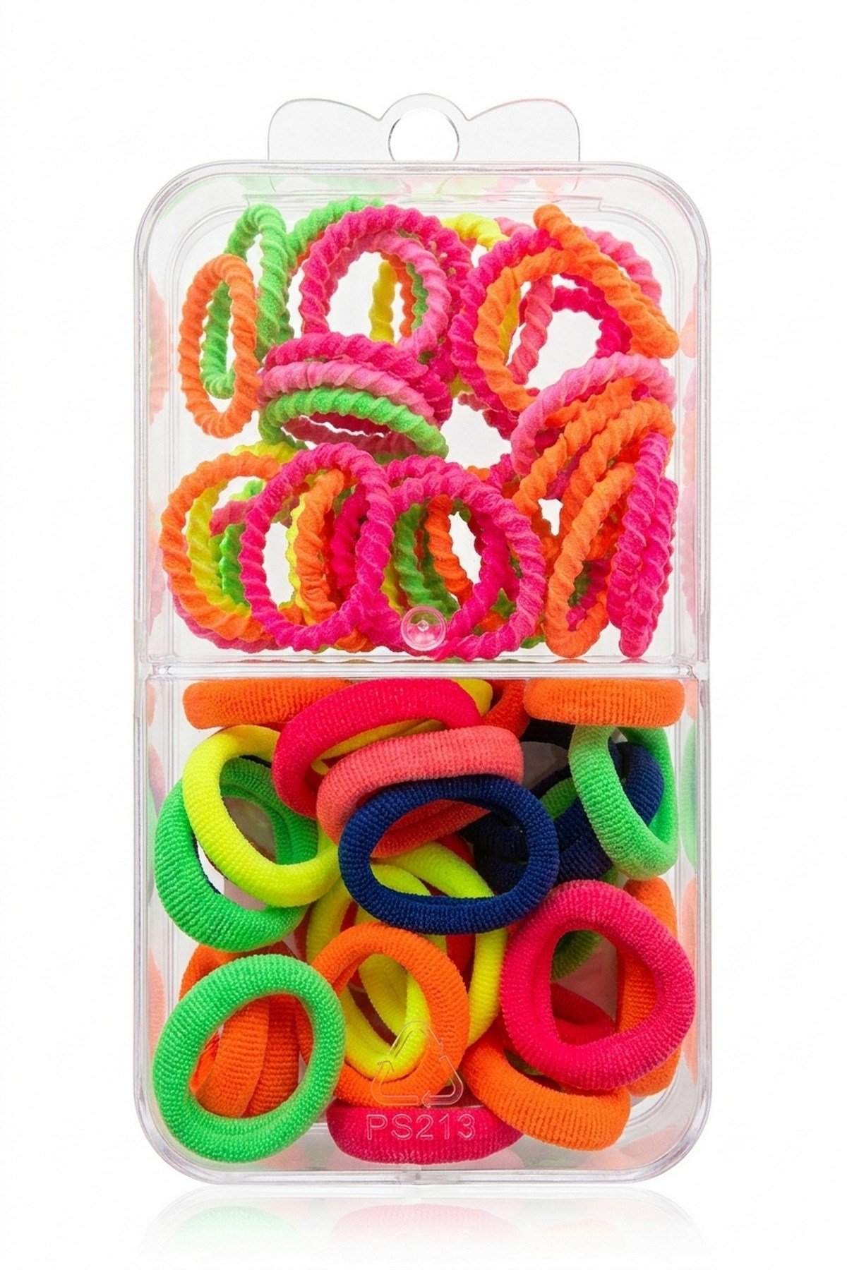 Kız Çocuk Toka Kutusu 10cm x 7cm Şeffaf Organizer Saç Aksesuar Seti Lastik Toka Mandal Toka Saklama Kutusu