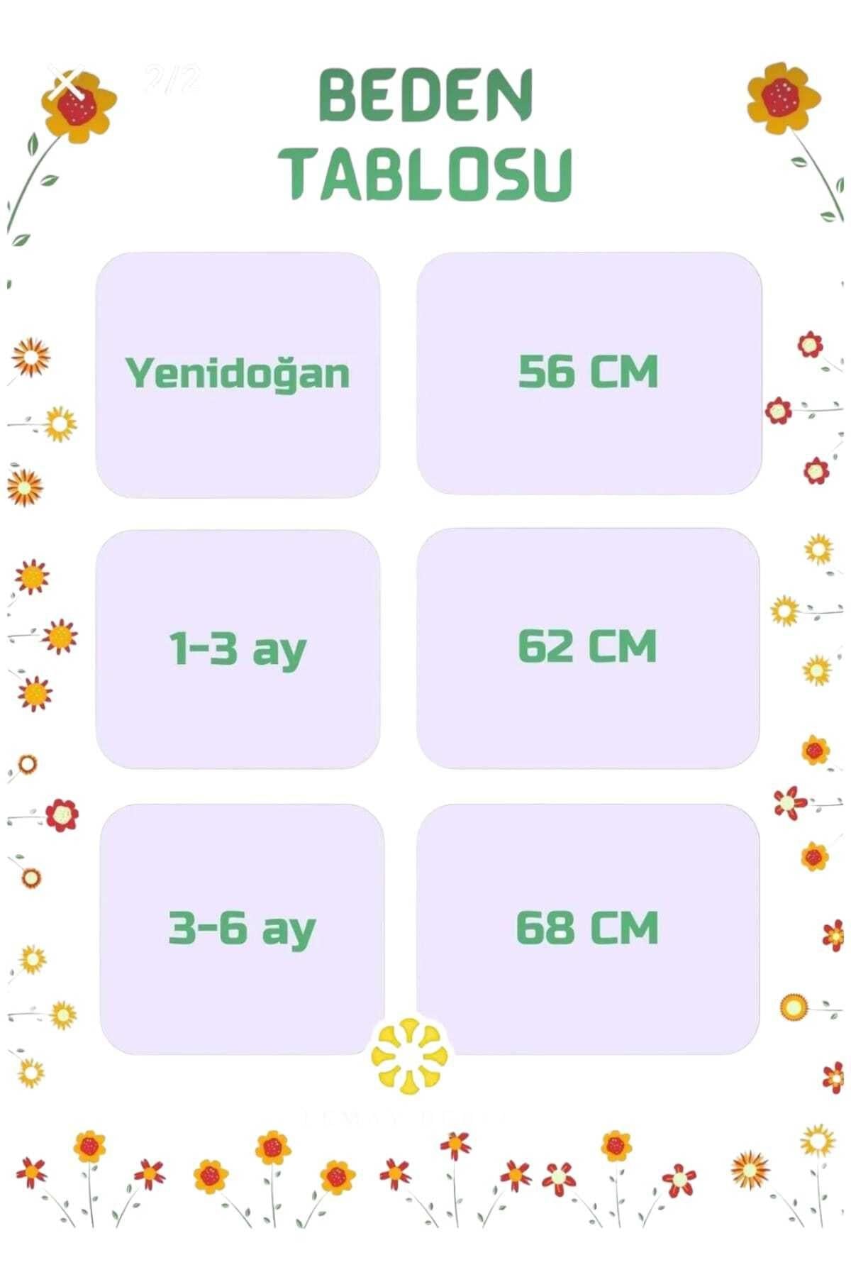 PATİKLİ TULUM AYICIK BASKILI İNCE MEVSİMLİK ÖNDEN ÇITÇITLI %100PAMUK YENİDOĞAN 1-3-6AY