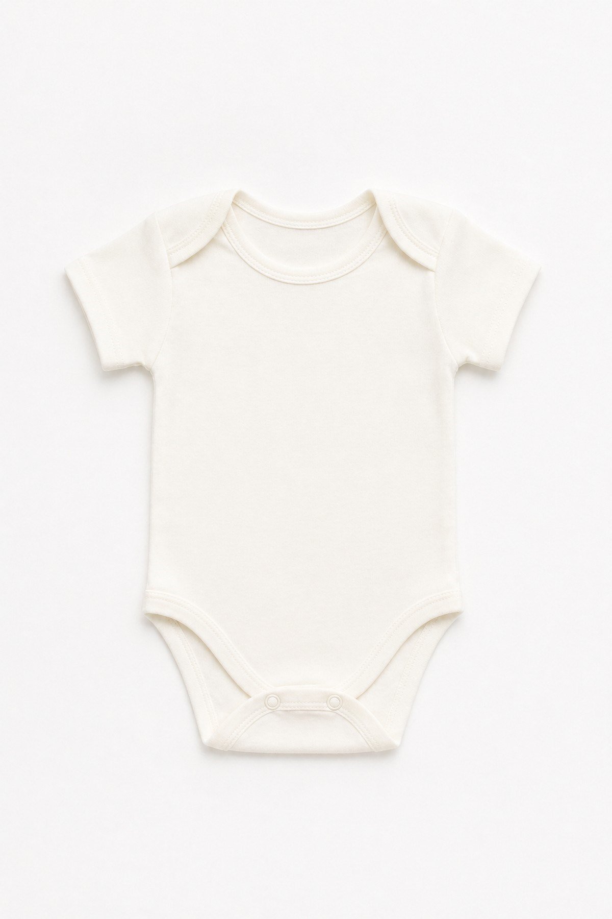 Unisex Bebek Kısa Kollu Alttan Çıtçıtlı Body %100Pamuk Basic Düz Renk Zıbın 0-12 Ay 1-4 Yaş
