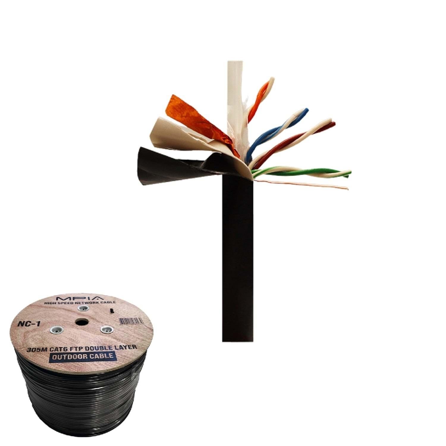 CAT6 Ftp Çift Katmanlı Dış Ortam İnternet Kablosu