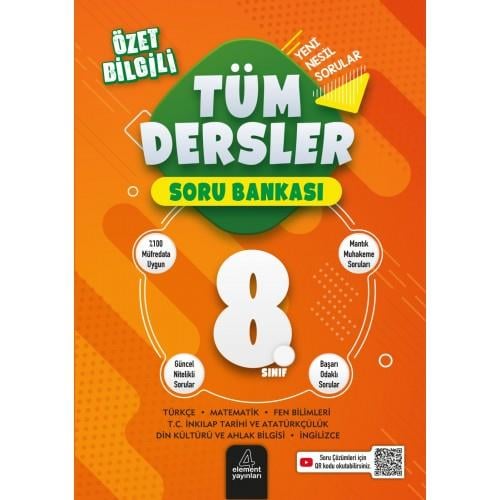 4 Element Tüm Dersler Soru Bankası 8. Sınıf 4 Element Yayınları 