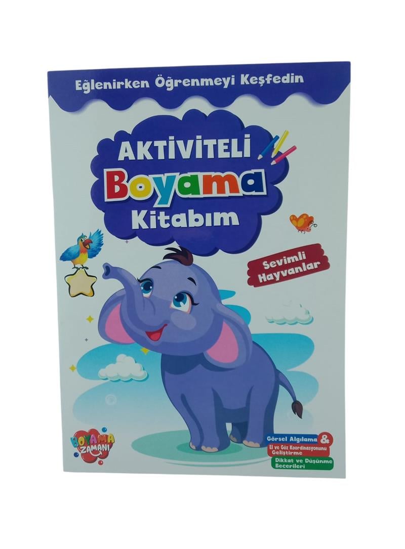 Aktiviteli Boyama Kitabı Sevimli Hayvanlar