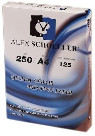 Alex Shoeller Fotokopi Kağıdı A4 Gramajlı 250gr 125'li Paket