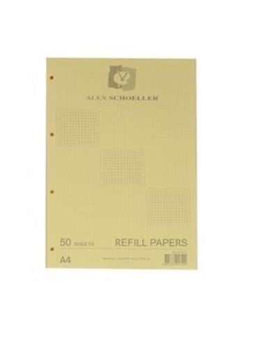 Alex Shoeller Kolej Yedeği A4 Kareli Renkli Alx-872 50'li Paket