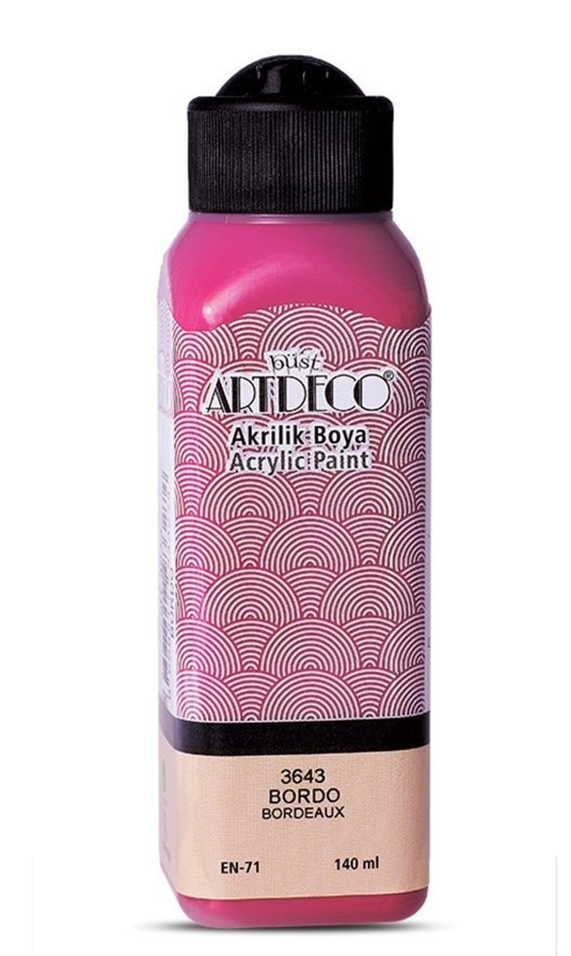 Artdeco Akrilik Boya 140ml Bordo