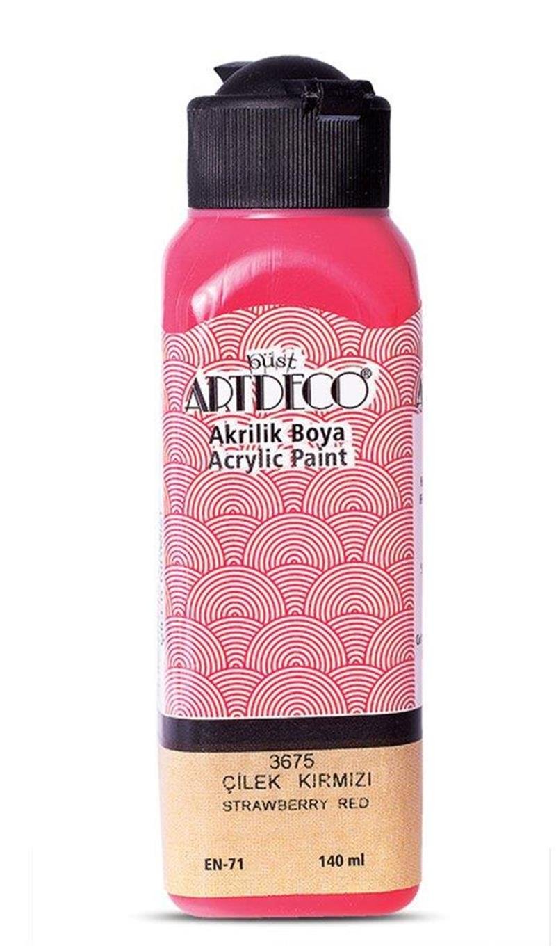 Artdeco Akrilik Boya 140ml Çilek Kırmızı