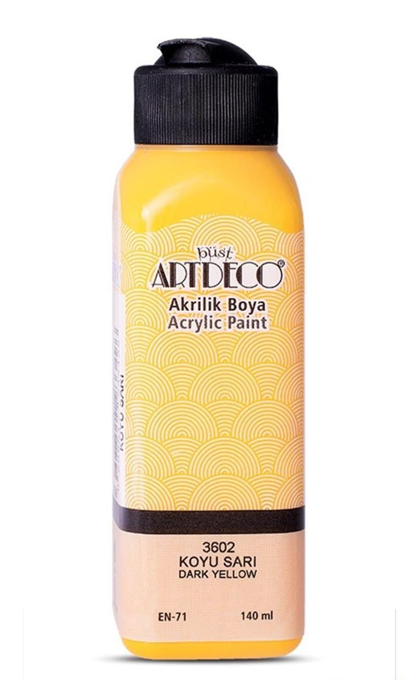 Artdeco Akrilik Boya 140ml Koyu Sarı