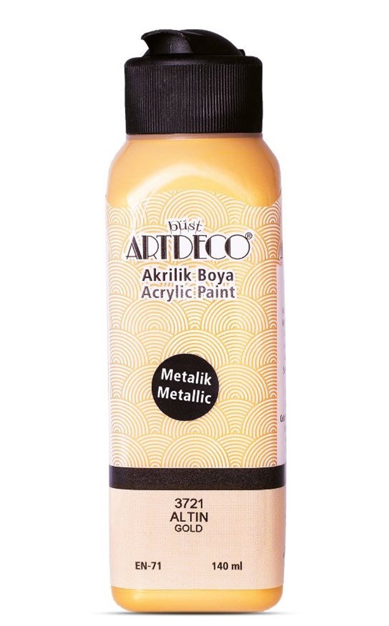 Artdeco Akrilik Boya 140ml Metalik Altın 3721