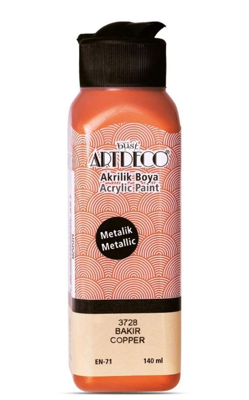 Artdeco Akrilik Boya 140ml Metalik Bakır 3728