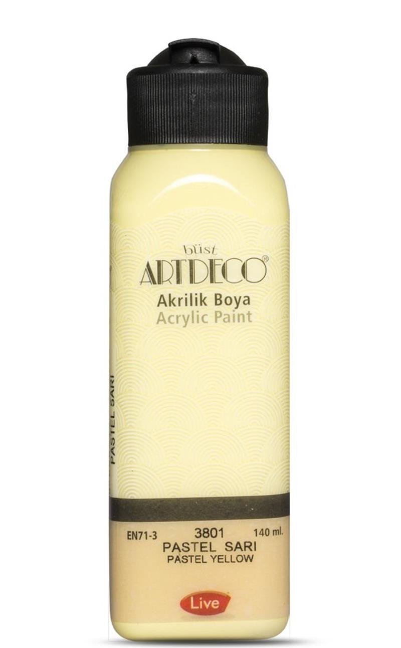 Artdeco Akrilik Boya 140ml Pastel Sarı 3801