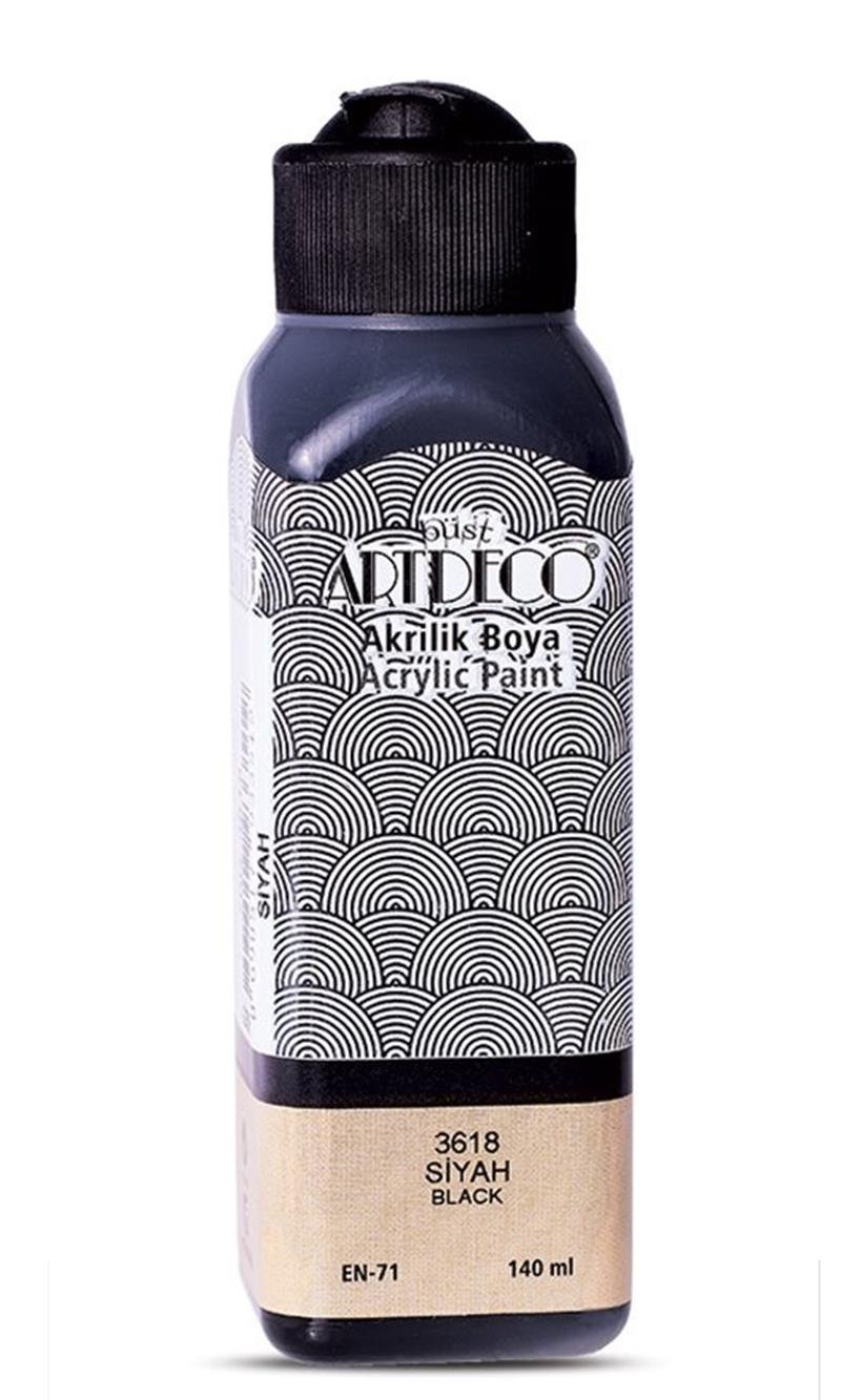 Artdeco Akrilik Boya 140ml Siyah