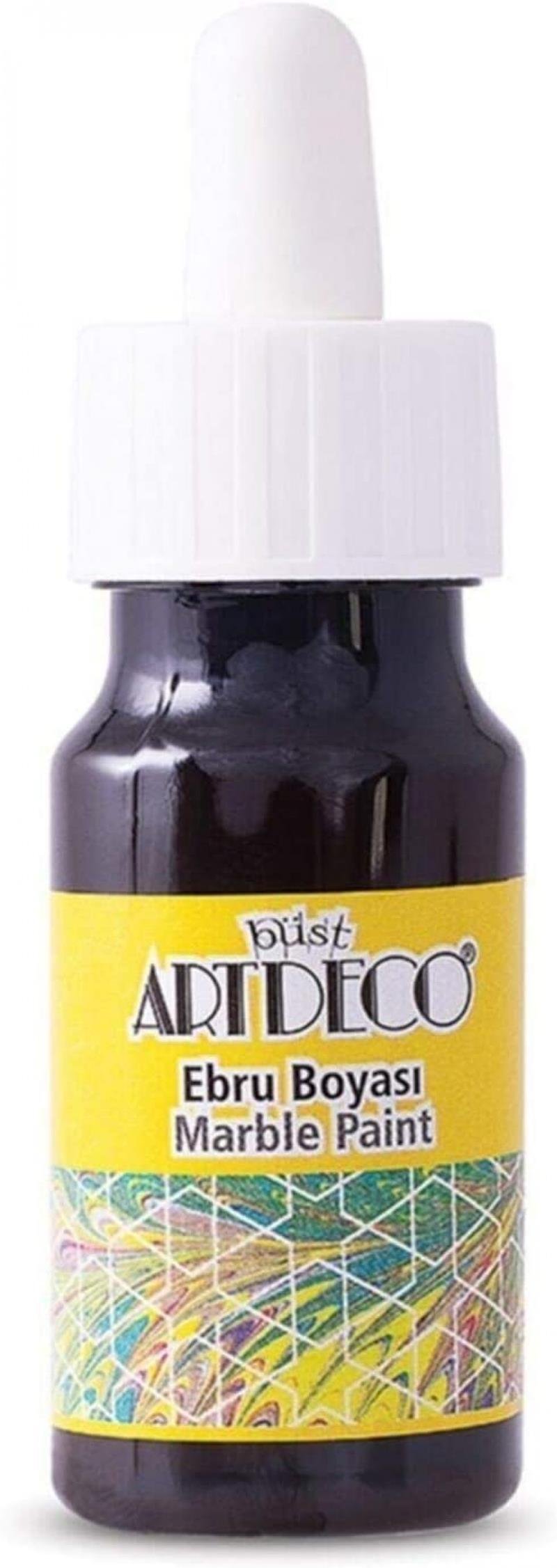 Artdeco Ebru Boyası 30ml Damlalıklı Kahverengi