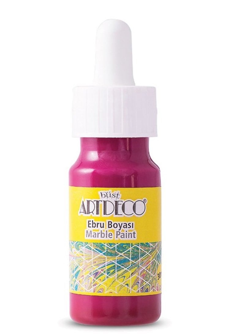 Artdeco Ebru Boyası 30ml Damlalıklı Pembe