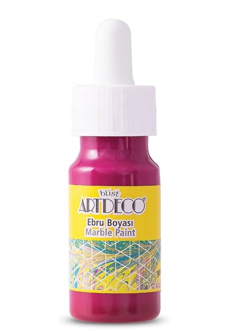 Artdeco Ebru Boyası 30ml Damlalıklı Pembe