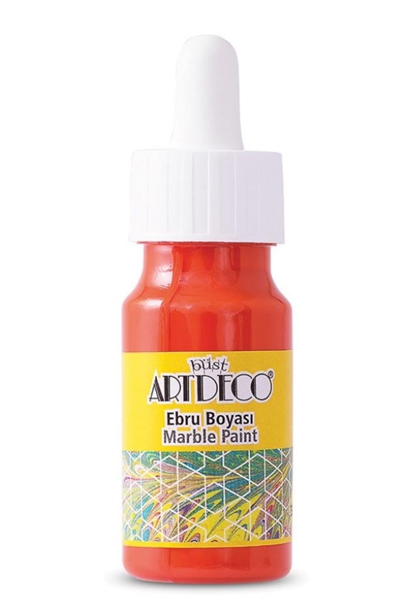 Artdeco Ebru Boyası 30ml Damlalıklı Turuncu 03