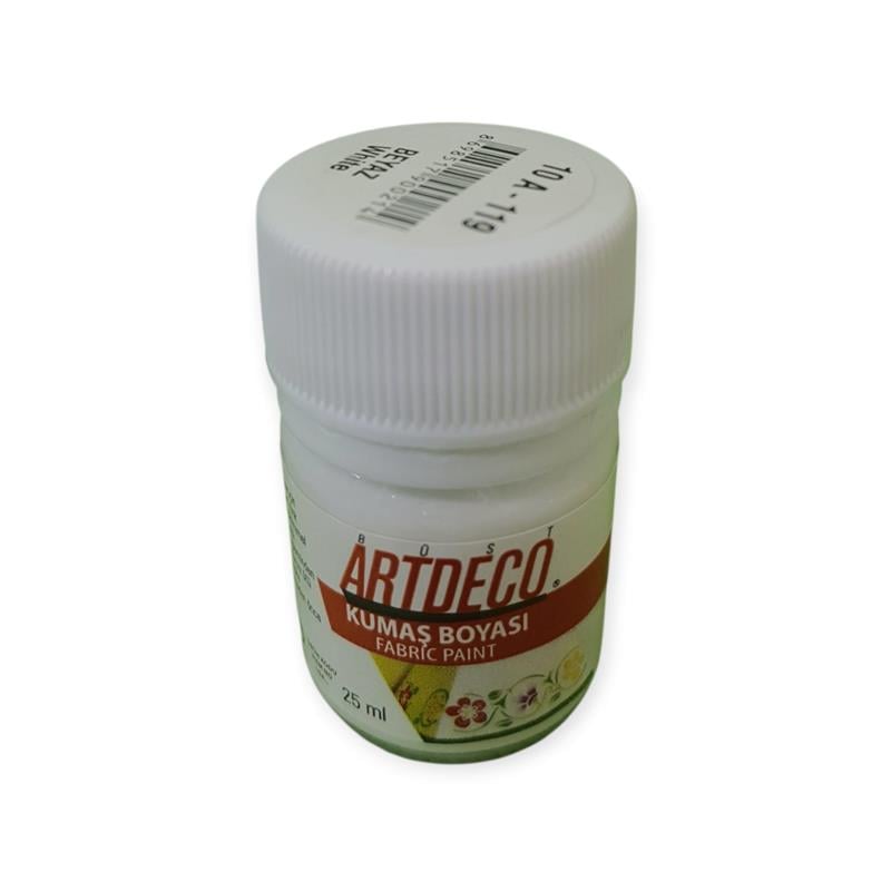 Artdeco Kumaş Boyası 25ml Beyaz 12'li Paket