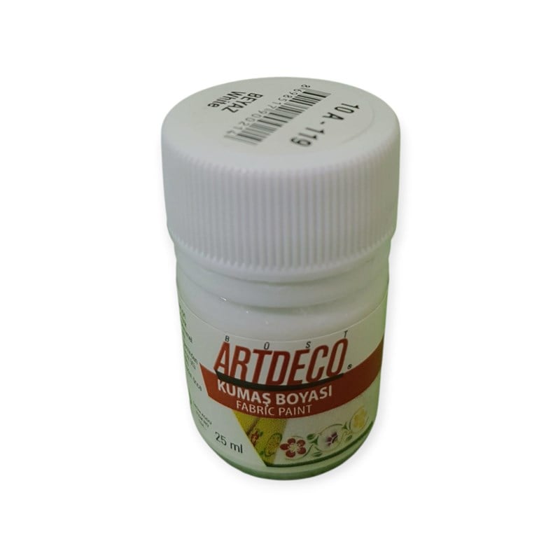 Artdeco Kumaş Boyası 25ml Beyaz 12'li Paket