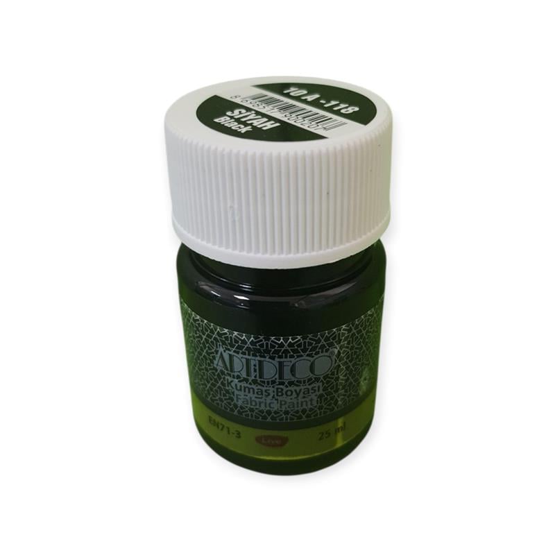 Artdeco Kumaş Boyası 25ml Siyah 12'li Paket