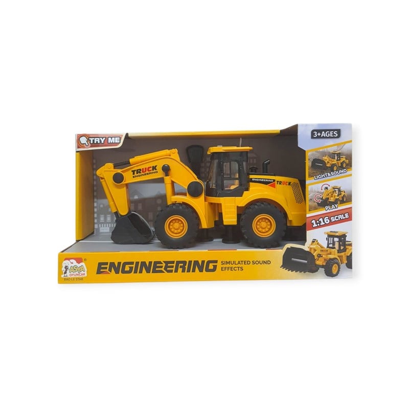 Asya Engineering Truck 1:16 Işıklı ve Sesli Kepçe 