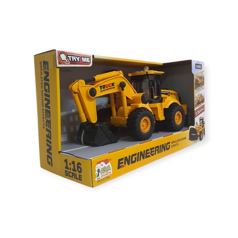 Asya Engineering Truck 1:16 Işıklı ve Sesli Kepçe 