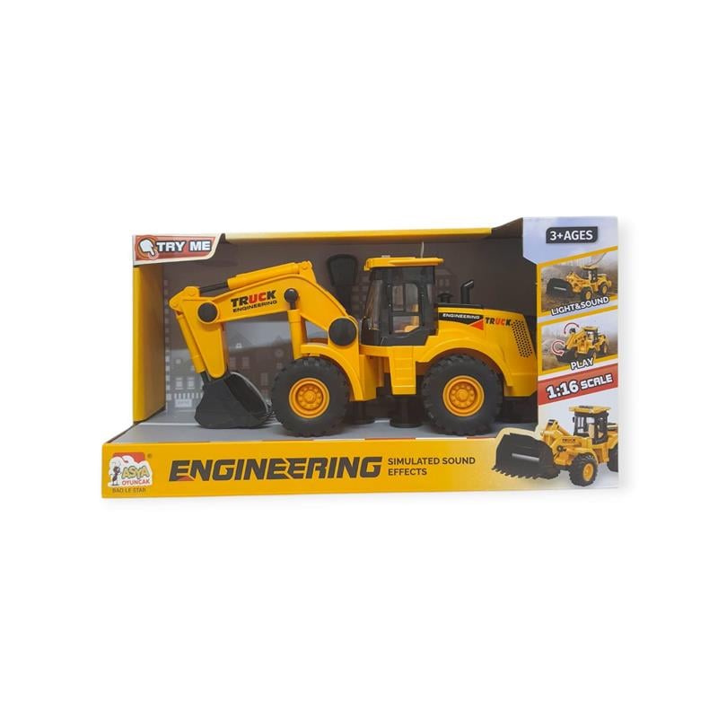 Asya Engineering Truck 1:16 Işıklı ve Sesli Kepçe 