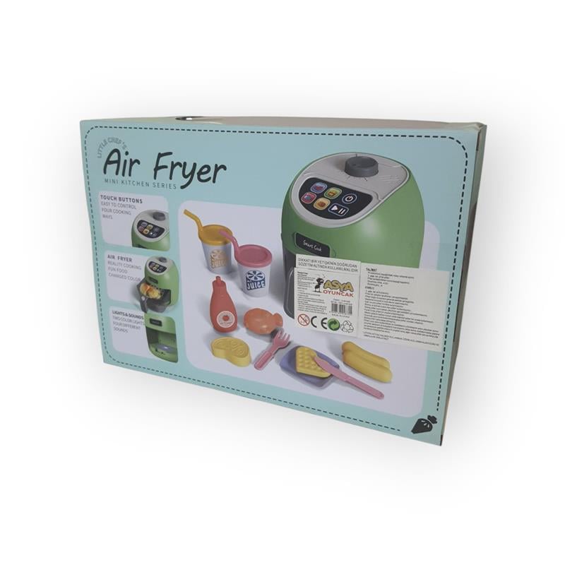 ASYA OYUNCAK AİR FRYER VE YİYECEK FİGÜRLERİ MİNİ MUTFAK SERİSİ 