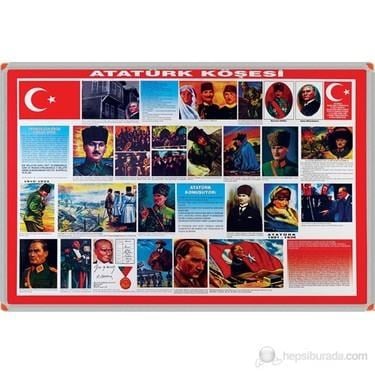 Atatürk Köşesi 70x100 Metal Çerçeve