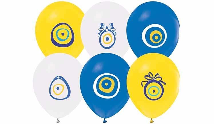 Balon- Ay Yıldız Baskılı 100'lü Paket