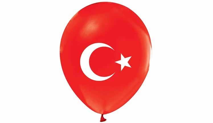 Balon- Ay Yıldız Baskılı 100'lü Paket