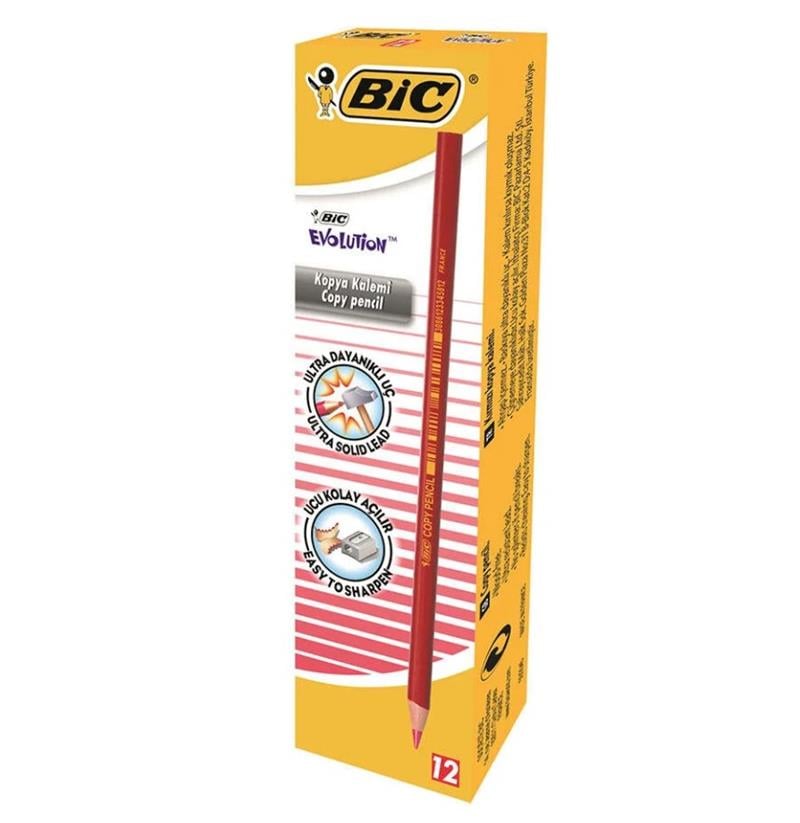 Bic Evolution 9213691 Kopya Kalemi Kırmızı 12'li Paket